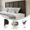 Flash Furniture Queen DK Brown Wooden 4 Panel Adjustable Headboard MG-9708QHB-Q-DKBRN-GG - alternate 9
